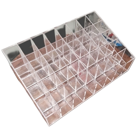 Clear Acrylic, Tiered, 40 Slot, Lipstick Organizer - Picture 3 of 6